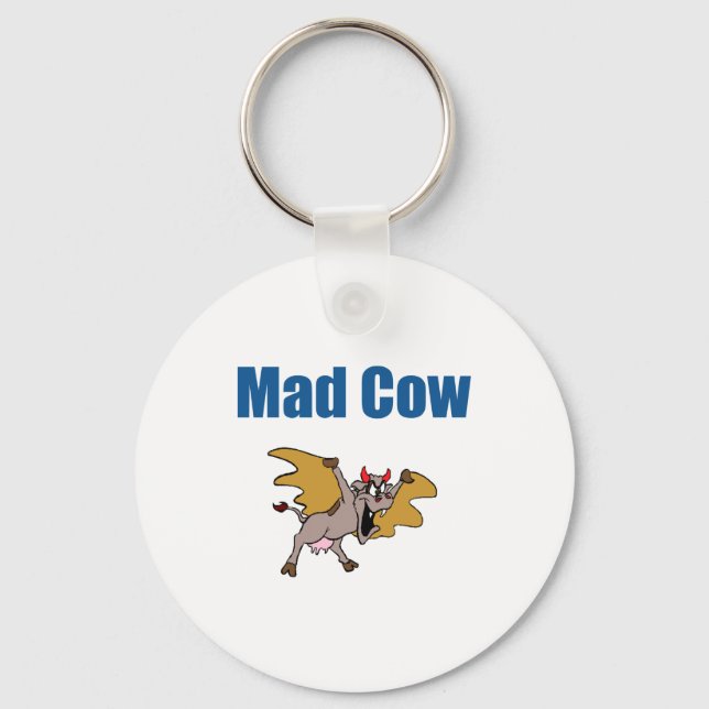 Mad Cow Key Ring (Front)