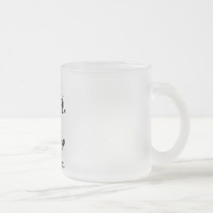 Mad Cow Tshirts and Gifts Frosted Glass Coffee Mug