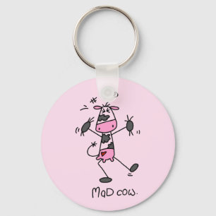 Mad Cow Tshirts and Gifts Key Ring