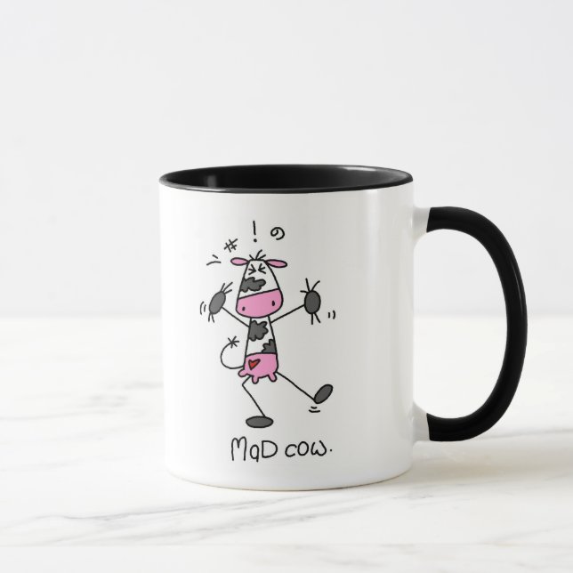 Mad Cow Tshirts and Gifts Mug (Right)