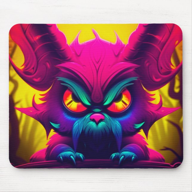 Mad Creature Mouse Mat (Front)