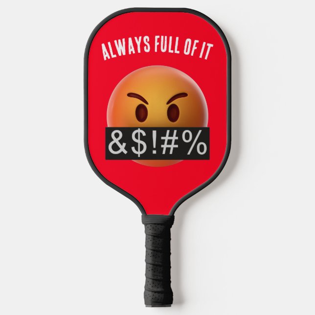MAD EMOJI DESIGN PICKLEBALL PADDLE (Front)