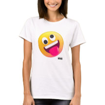 Mad emoji's basic female t-shirt
