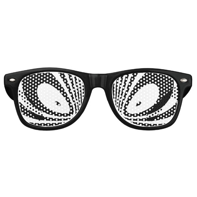 Mad Eyes Cartoon Retro Sunglasses (Front)