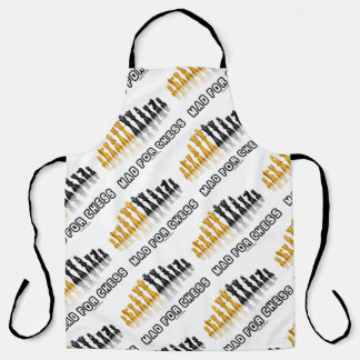 Mad For Chess Reflective Chess Set Geek Humour Apron