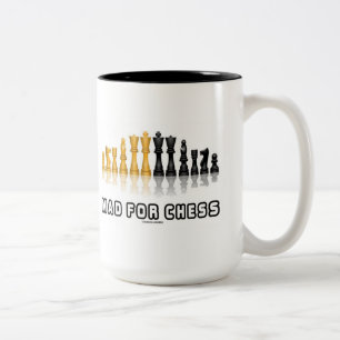 Mad For Chess (Reflective Chess Set) Two-Tone Coffee Mug