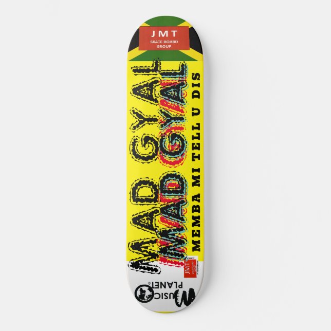 MAD GYAL 8 1/4" Skateboard Deck (Front)