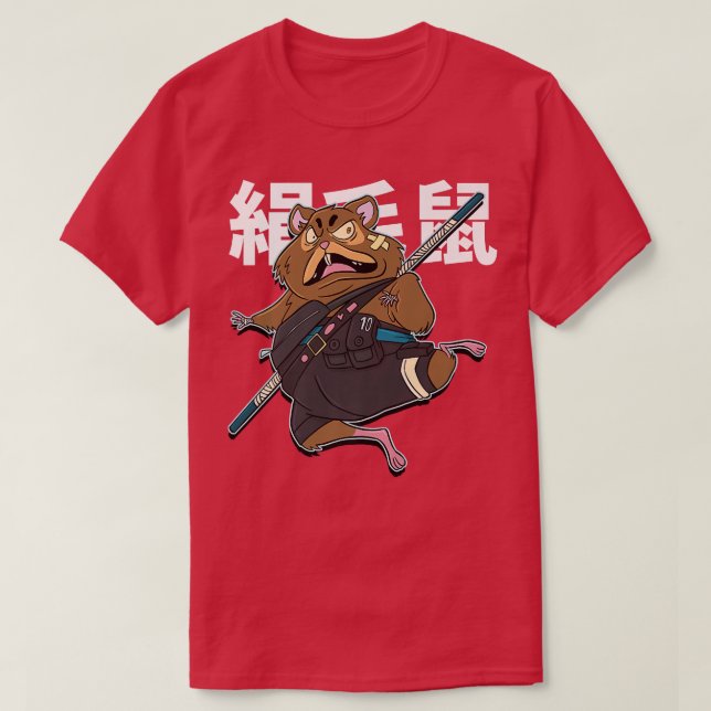 Mad Hamster Samurai Japan Culture  (2) T-Shirt (Design Front)