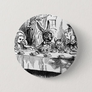 Mad Hatter 6 Cm Round Badge