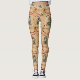 Mad Hatter Alice in Wonderland We're All Mad Leggings