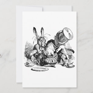 Mad Hatter and March Hare dunking the Dormouse