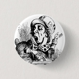 Mad Hatter by John Tenniel 3 Cm Round Badge