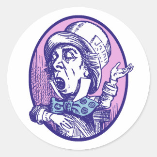 Mad Hatter Classic Round Sticker