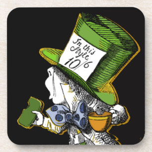 Mad Hatter Cork Coaster Set