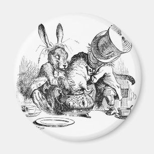 Mad Hatter, Dormouse and March Hare Magnet