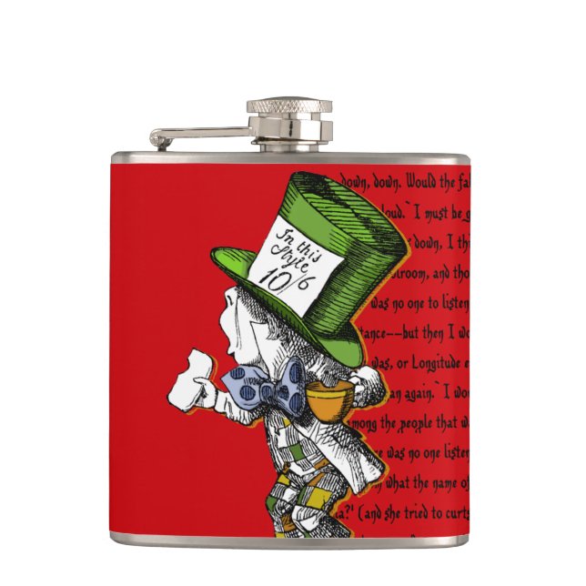 Mad Hatter Flask (Front)