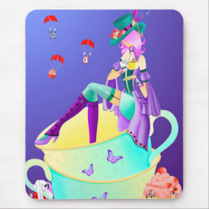 Mad Hatter in Teacup Mouse Mat