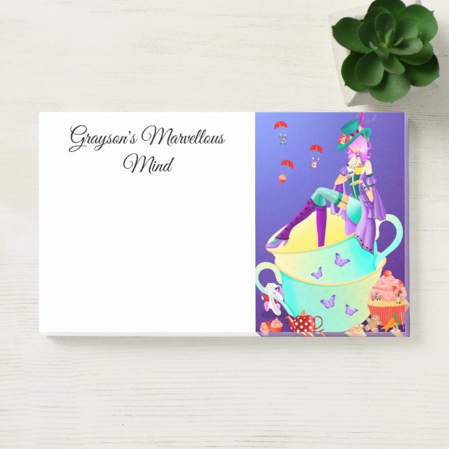 Mad Hatter in Teacup Wonderland  Post-it Notes (Office)