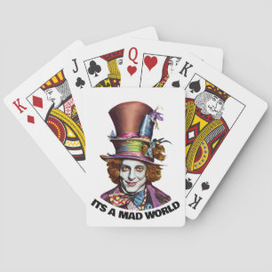 mad hatter man its a mad world fantasy art playing cards