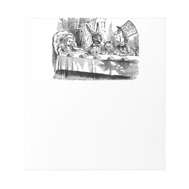 Mad Hatter Notepad (Front)