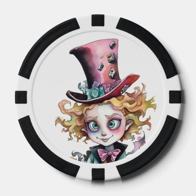 Mad Hatter Poker Chips (Front)