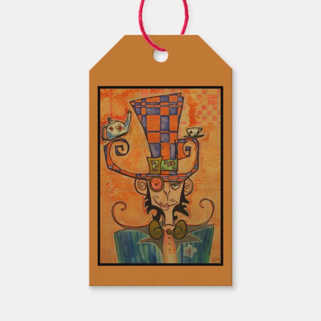 Mad Hatter Portrait Gift Tags (Front)