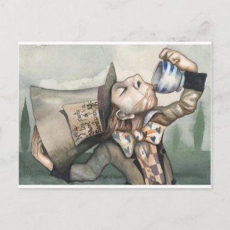 Mad hatter postcard
