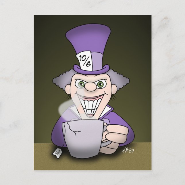 Mad Hatter Postcard (Front)