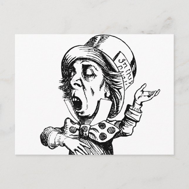 Mad Hatter Postcard (Front)