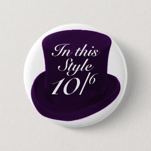 Mad Hatter - Purple 6 Cm Round Badge