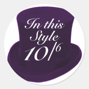 Mad Hatter - Purple Classic Round Sticker