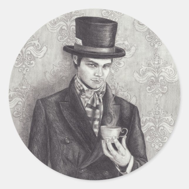 Mad Hatter Sticker Alice in Wonderland Sticker (Front)