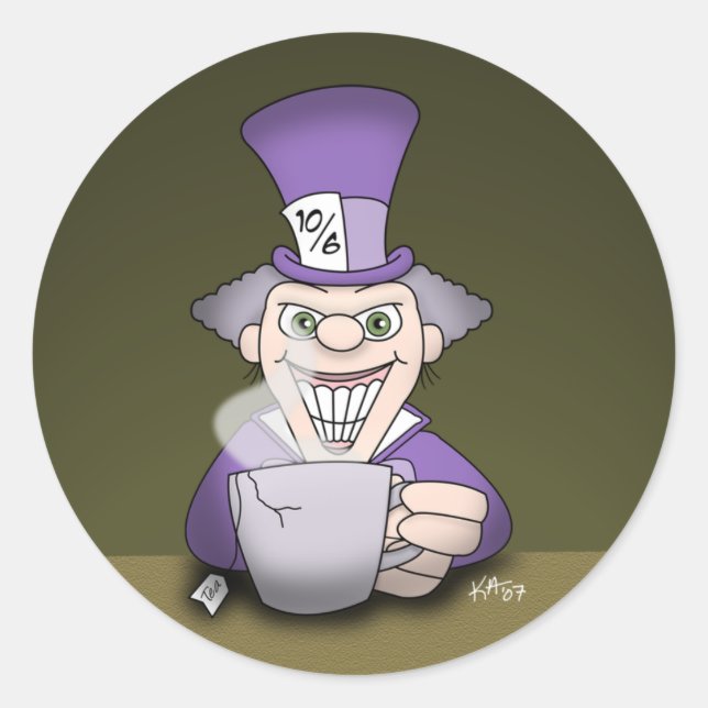 Mad Hatter Stickers (Front)