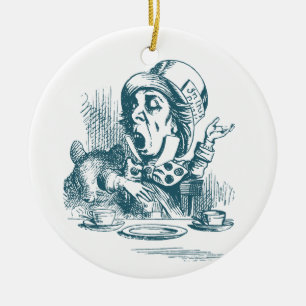 Mad Hatter Tea Party Ceramic Tree Decoration