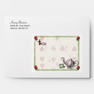 Mad Hatter Tea Party Personalised Envelope