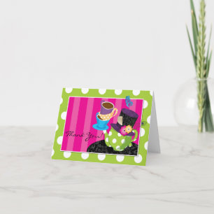 Mad Hatter Tea Party Thank You Card