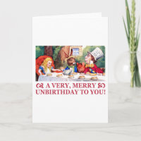 MAD HATTER WISHES ALICE A VERY MERRY UNBIRTHDAY!