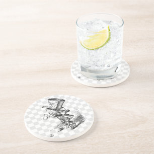 Mad Hatter with Biscuit and Tea Coaster