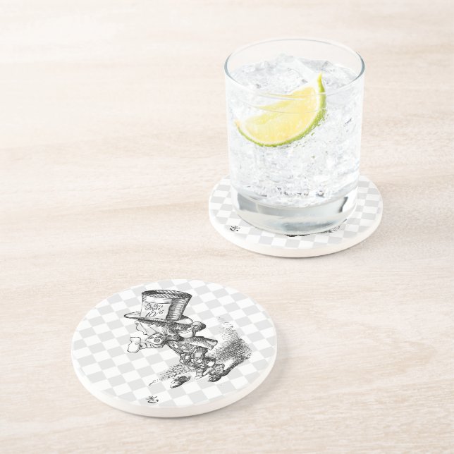 Mad Hatter with Biscuit and Tea Coaster (Side)