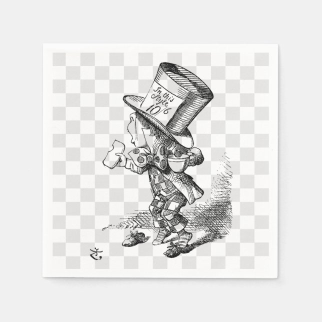 Mad Hatter with Biscuit and Tea Napkin (Front)