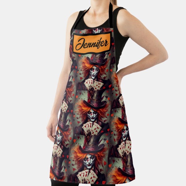 Mad Hatter with playing cards Apron (Insitu)