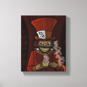 Mad Hatter Wrapped Canvas