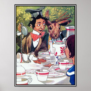 Mad Hatter's Tea Party - Alice in Wonderland Poster