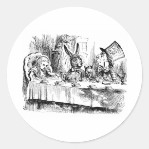 Mad Hatters Tea Party Classic Round Sticker