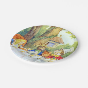 Mad Hatters Tea Party Colour Paper Plate