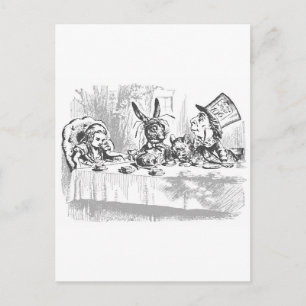 Mad Hatter's Tea Party Postcard