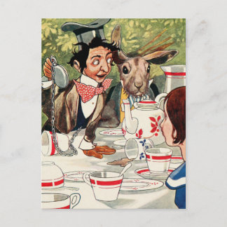 Mad Hatter's Tea Party Postcard