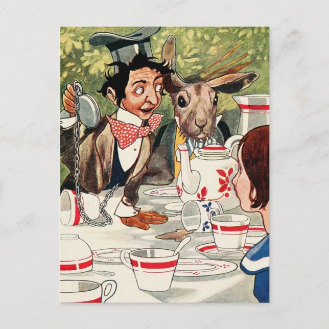 Mad Hatter's Tea Party Postcard (Front)