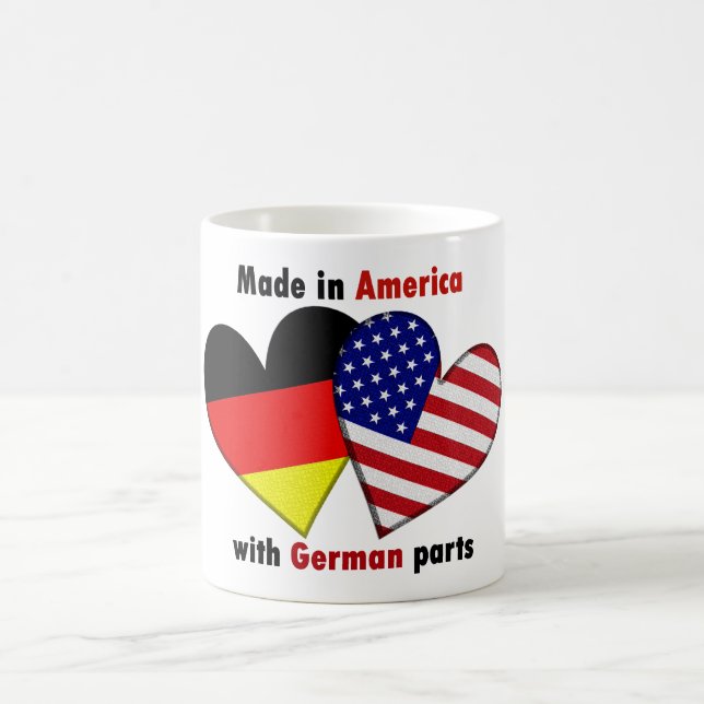 mad in america with german parts coffee mug (Center)