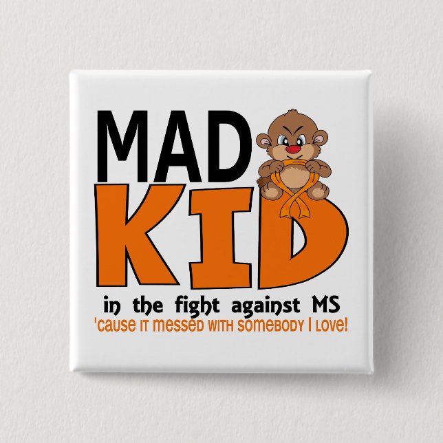 Mad Kid MS 15 Cm Square Badge (Front)